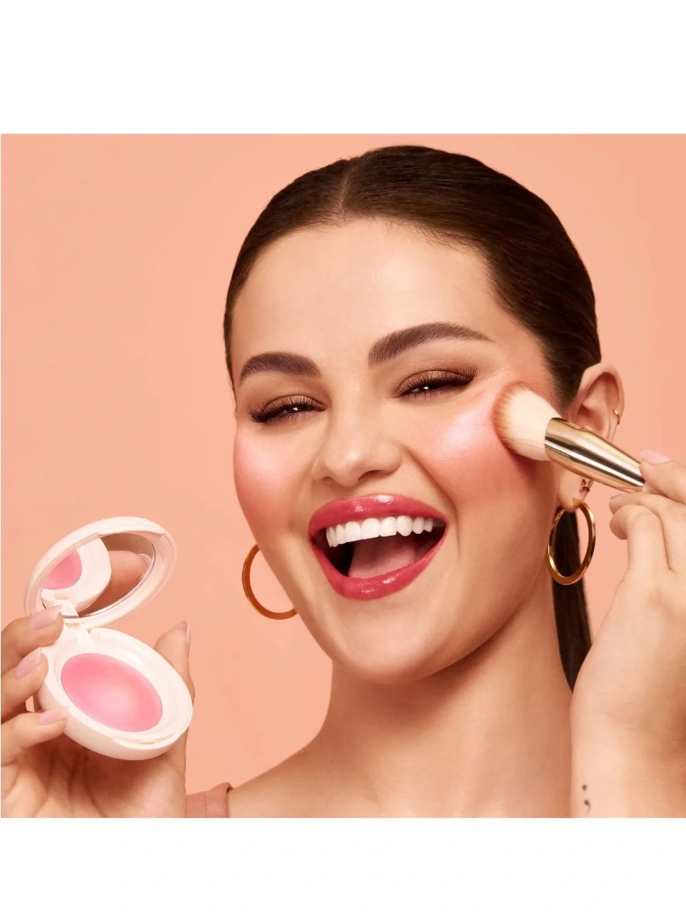 Rare Beauty Soft Pinch Luminous Powder Blush-Happy (Cool Pink)